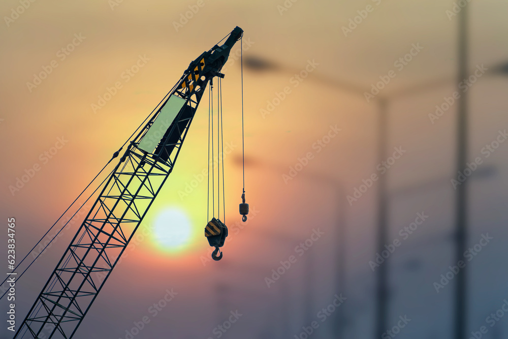 Detailed view of ASME Hook Inspection Criteria implementation showing proper crane setup and rigging configuration as required by OSHA 29 CFR 1926 regulations and ASME B30.5 standards for certified operators