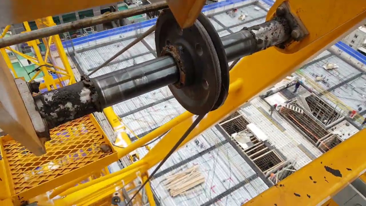 Detailed view of ASME Sheave Inspection Guide implementation showing proper crane setup and rigging configuration as required by OSHA 29 CFR 1926 regulations and ASME B30.5 standards for certified operators