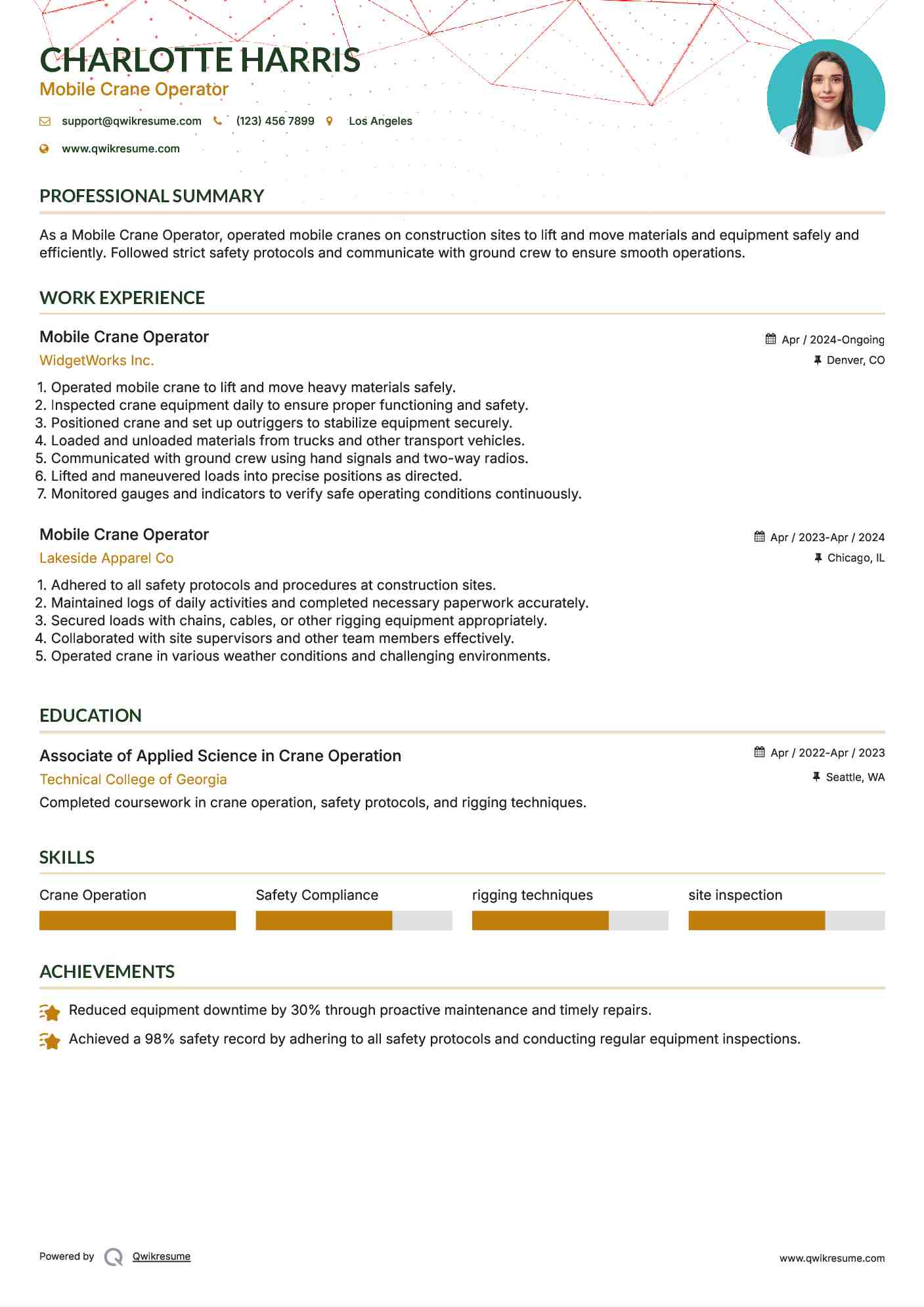Step-by-step demonstration of Crane Operator Resume and Interview Guide showing load chart interpretation, boom angle calculations, and outrigger positioning per NCCCO certification requirements and ASME standards