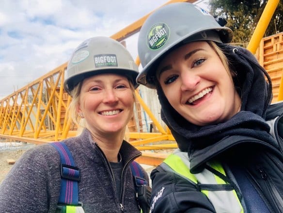 Complete overview of Women in Crane Operations Career Guide featuring certified crane operator executing lift plan with proper hand signals, ground crew coordination, and safety zone establishment per OSHA regulations