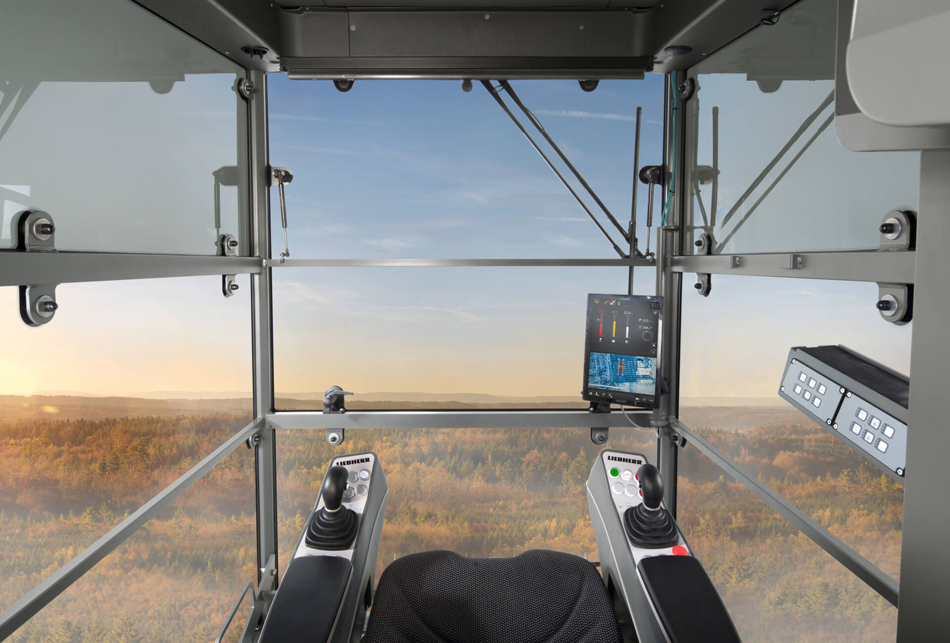 Step-by-step demonstration of Crane Cab Controls Layout and Ergonomics showing load chart interpretation, boom angle calculations, and outrigger positioning per NCCCO certification requirements and ASME standards