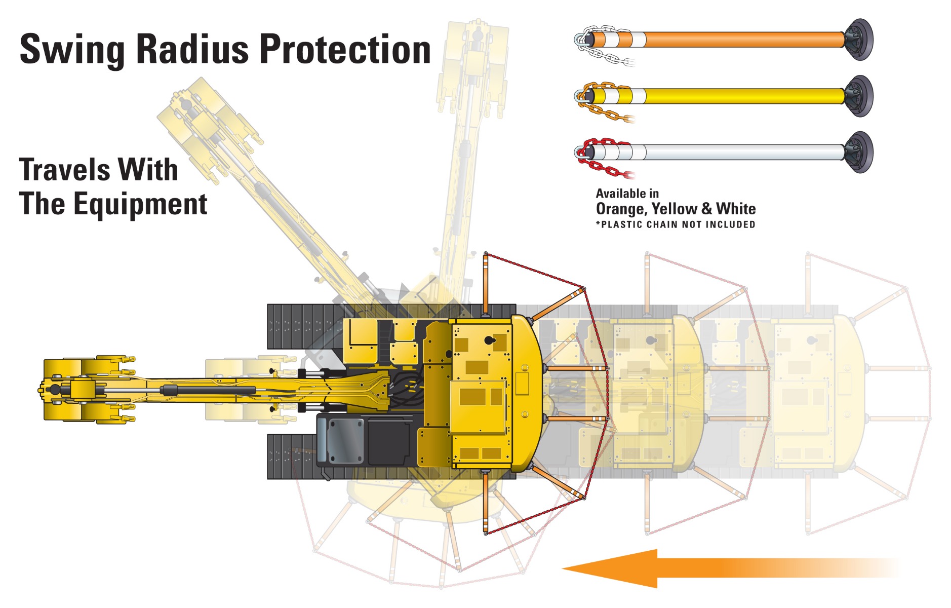 Professional crane operator demonstrating Crane Swing Radius Safety techniques on an active construction site - essential knowledge for NCCCO certification exam preparation covering swing radius safety safety protocols and operational procedures