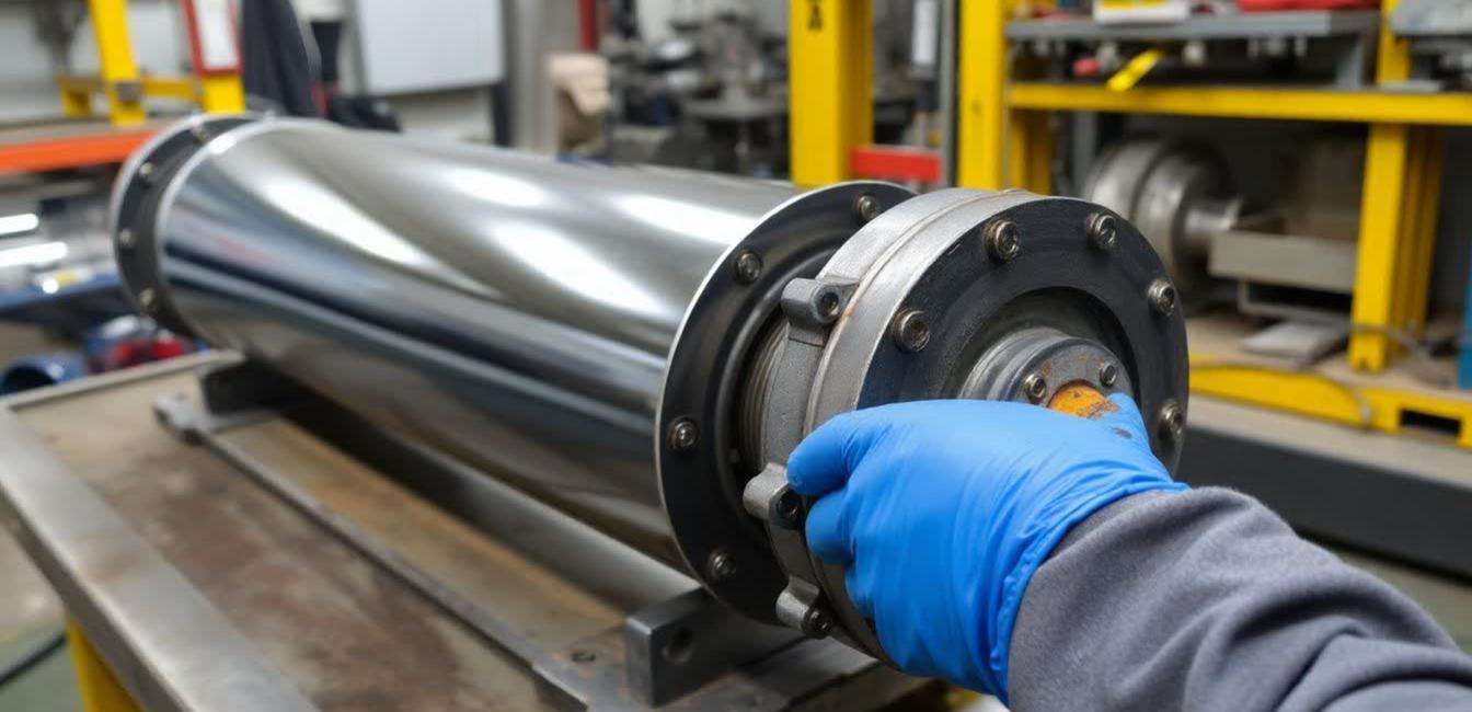 Detailed view of Hydraulic Cylinder Inspection for Crane Operators implementation showing proper crane setup and rigging configuration as required by OSHA 29 CFR 1926 regulations and ASME B30.5 standards for certified operators