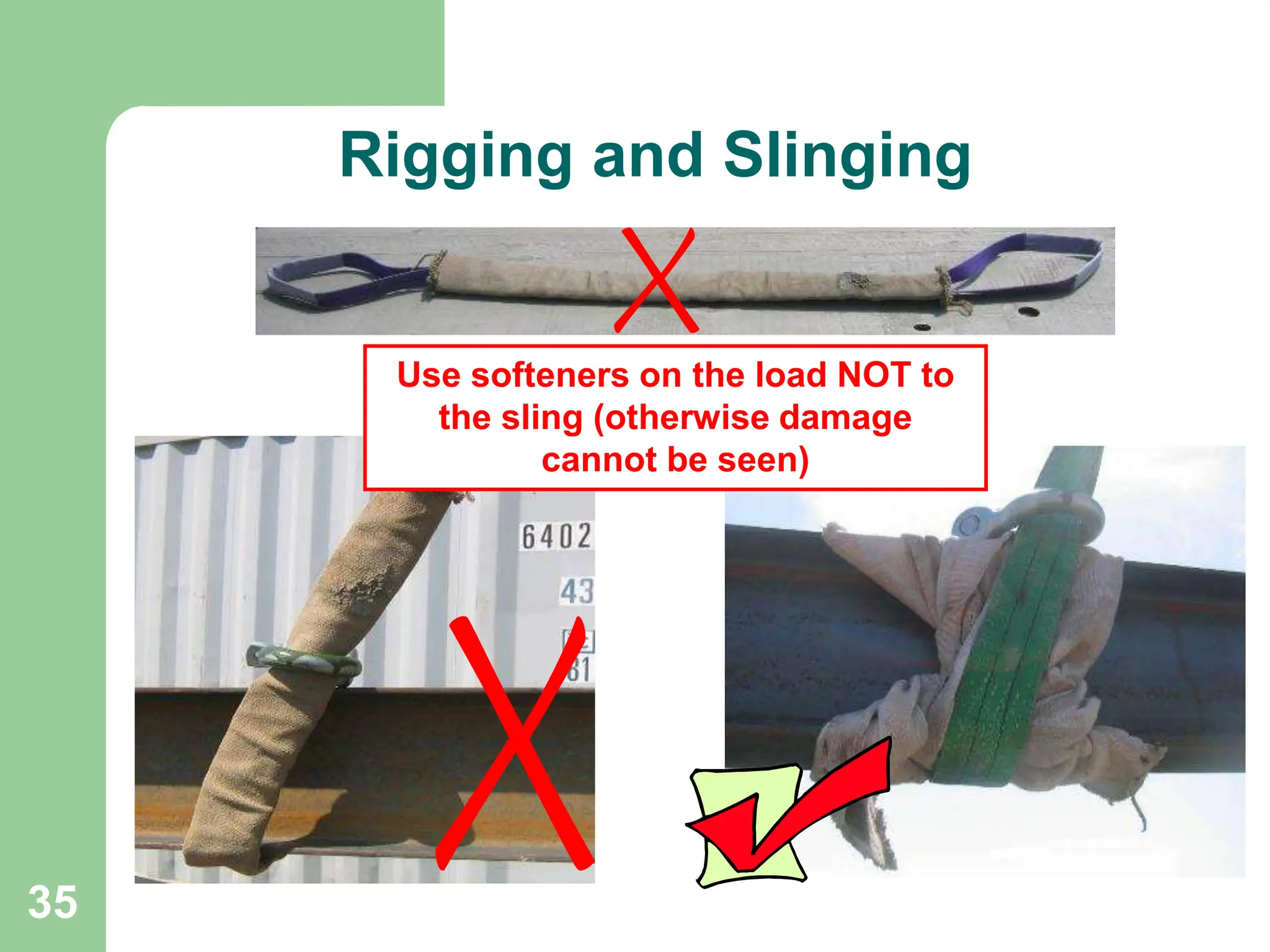 Complete overview of Identifying Synthetic Sling Damage Types featuring certified crane operator executing lift plan with proper hand signals, ground crew coordination, and safety zone establishment per OSHA regulations