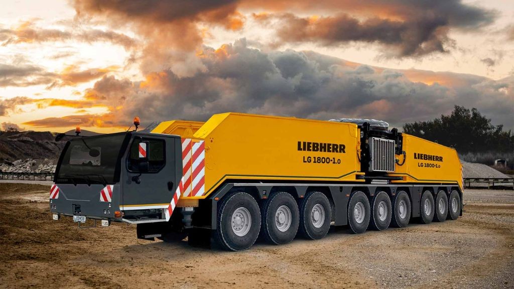 Complete overview of Liebherr Crane Models and Operation Guide featuring certified crane operator executing lift plan with proper hand signals, ground crew coordination, and safety zone establishment per OSHA regulations