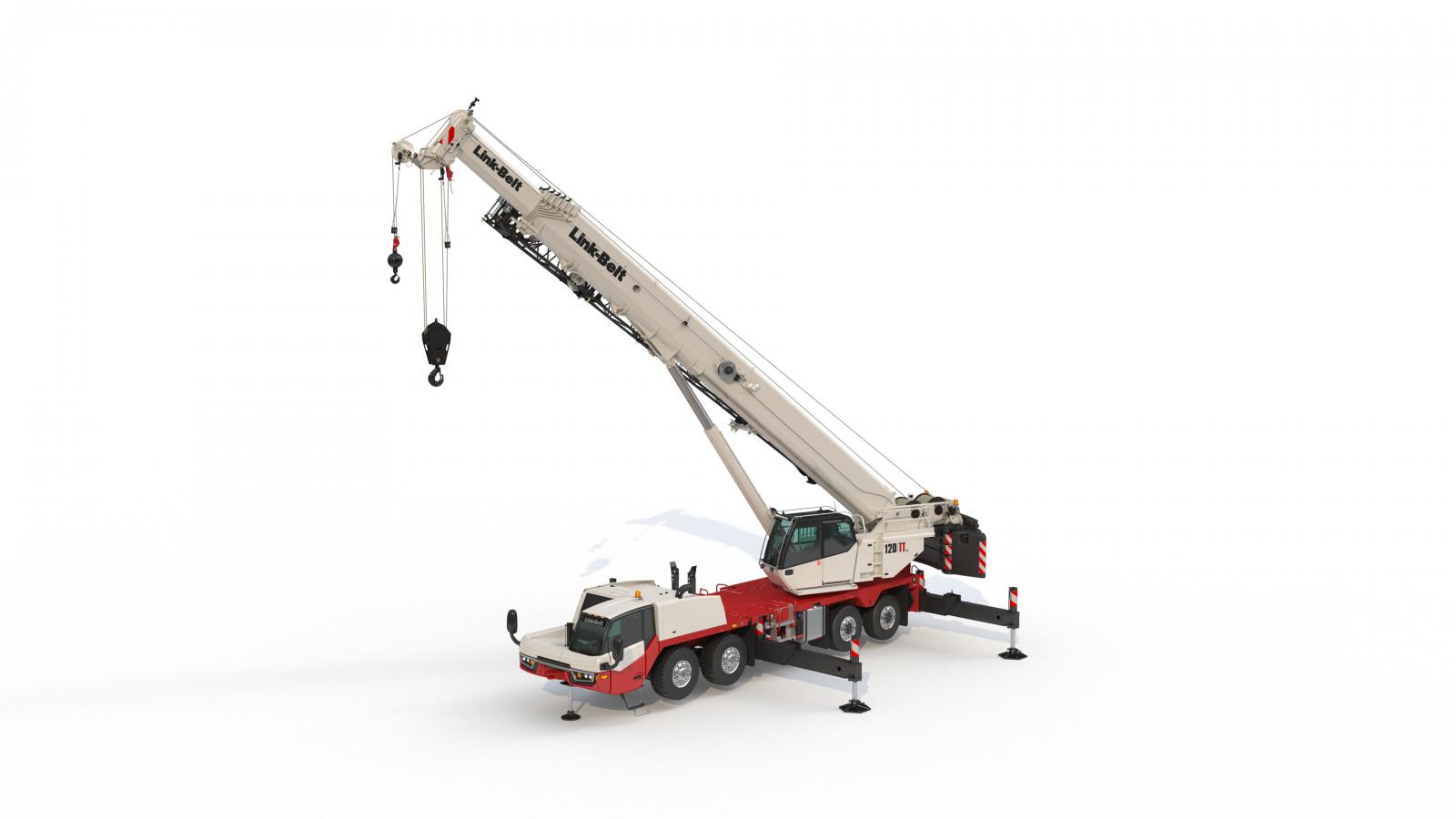 Complete overview of Link-Belt Crane Models for NCCCO Operators featuring certified crane operator executing lift plan with proper hand signals, ground crew coordination, and safety zone establishment per OSHA regulations