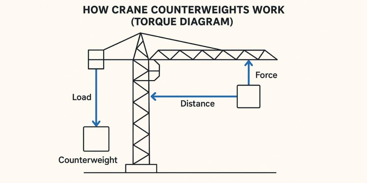Complete overview of Crane Load Moment Calculations Explained featuring certified crane operator executing lift plan with proper hand signals, ground crew coordination, and safety zone establishment per OSHA regulations