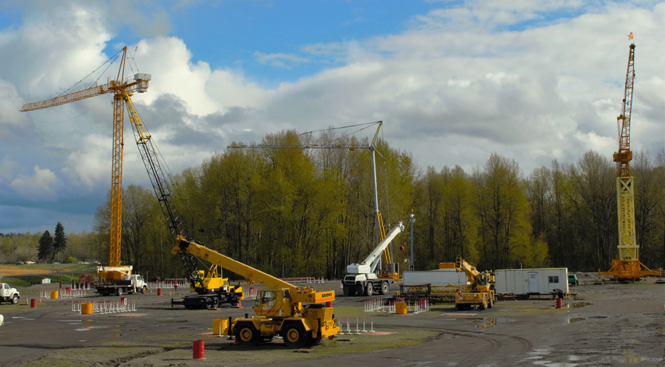 Professional crane operator demonstrating NCCCO Exam Accommodations for Disabilities techniques on an active construction site - essential knowledge for NCCCO certification exam preparation covering nccco accommodations safety protocols and operational procedures