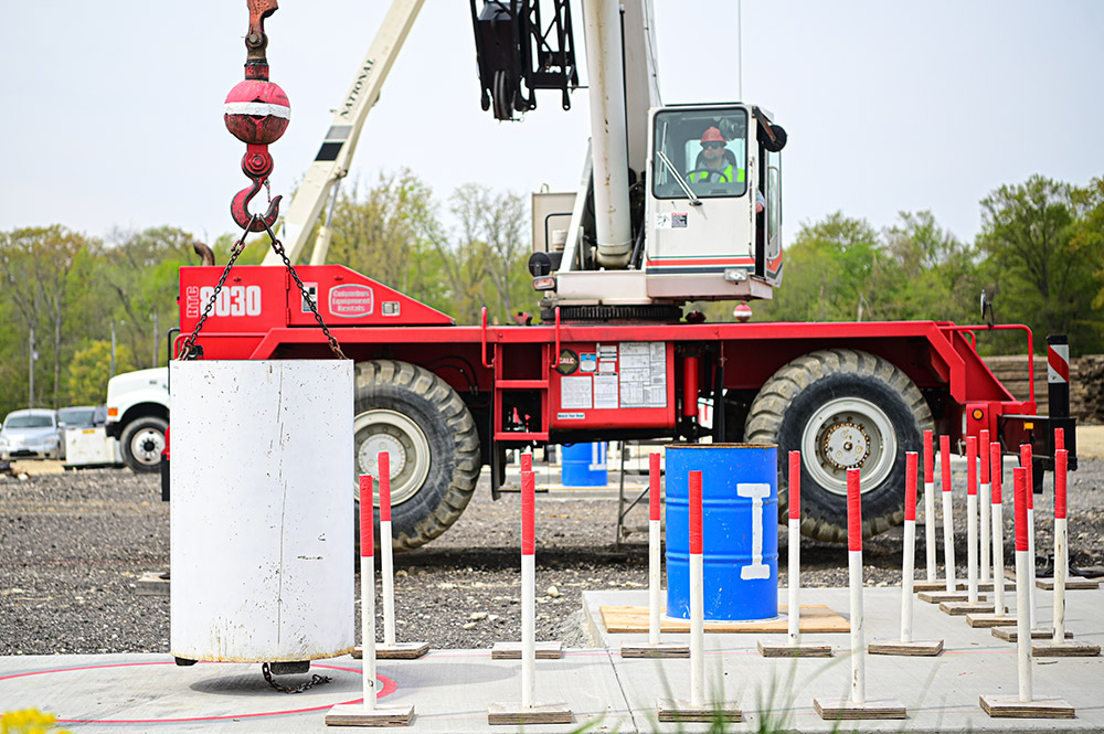 Professional crane operator demonstrating NCCCO Recertification Guide techniques on an active construction site - essential knowledge for NCCCO certification exam preparation covering nccco recertification safety protocols and operational procedures