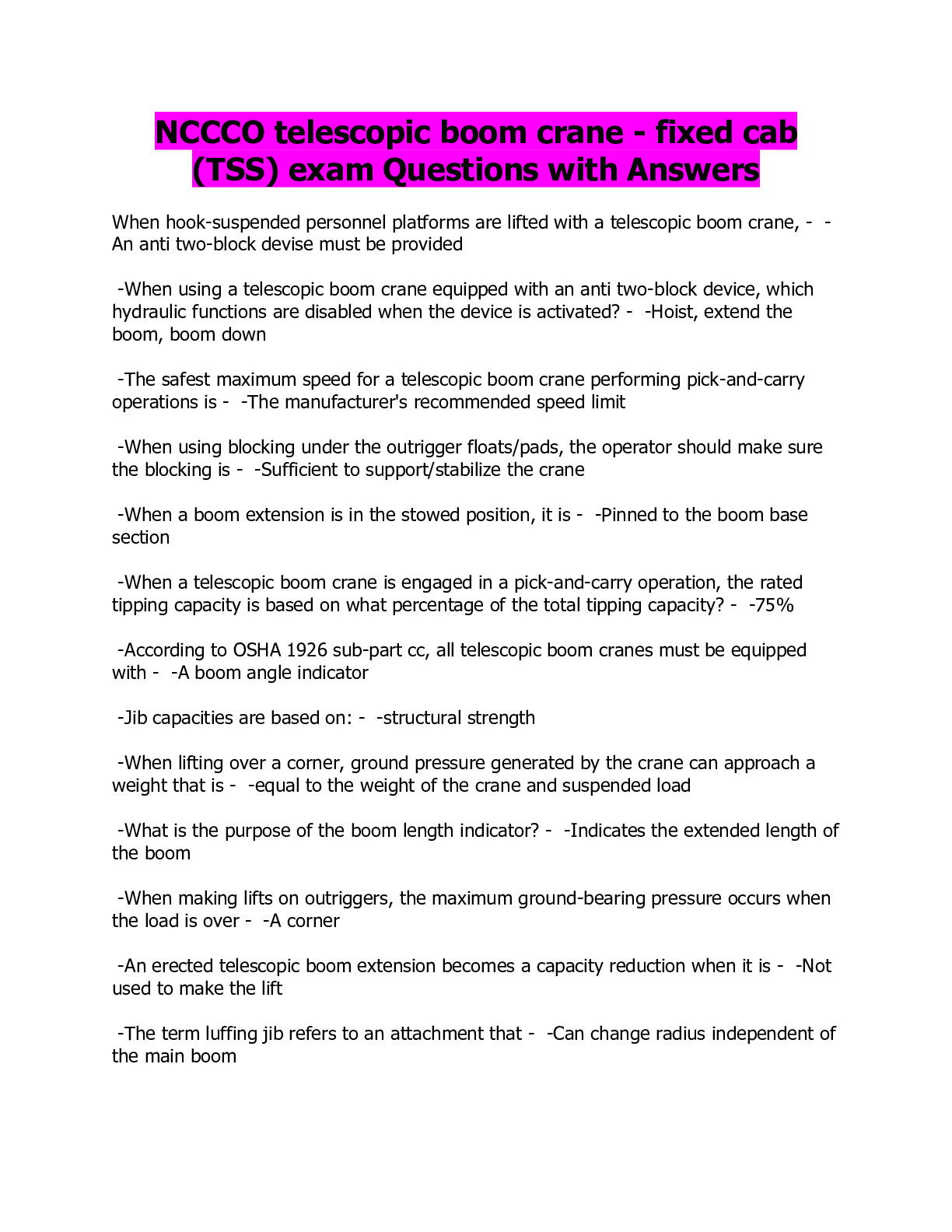Professional crane operator demonstrating NCCCO TLL Exam Study Guide techniques on an active construction site - essential knowledge for NCCCO certification exam preparation covering nccco tll exam safety protocols and operational procedures