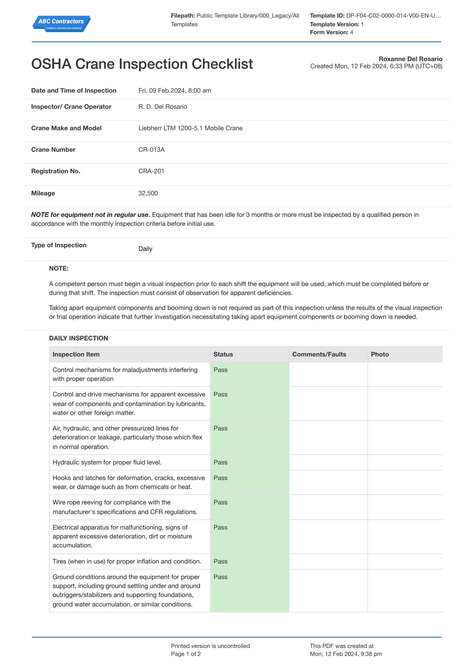 Step-by-step demonstration of OSHA Crane Inspection Requirements showing load chart interpretation, boom angle calculations, and outrigger positioning per NCCCO certification requirements and ASME standards