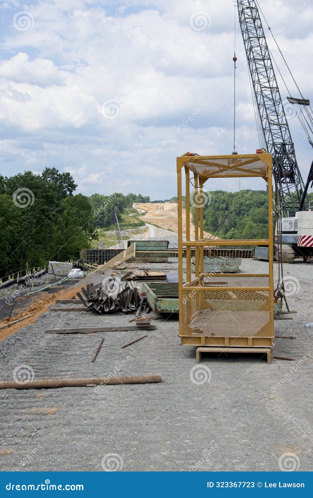 Complete overview of OSHA Crane Work Zone Control Requirements featuring certified crane operator executing lift plan with proper hand signals, ground crew coordination, and safety zone establishment per OSHA regulations