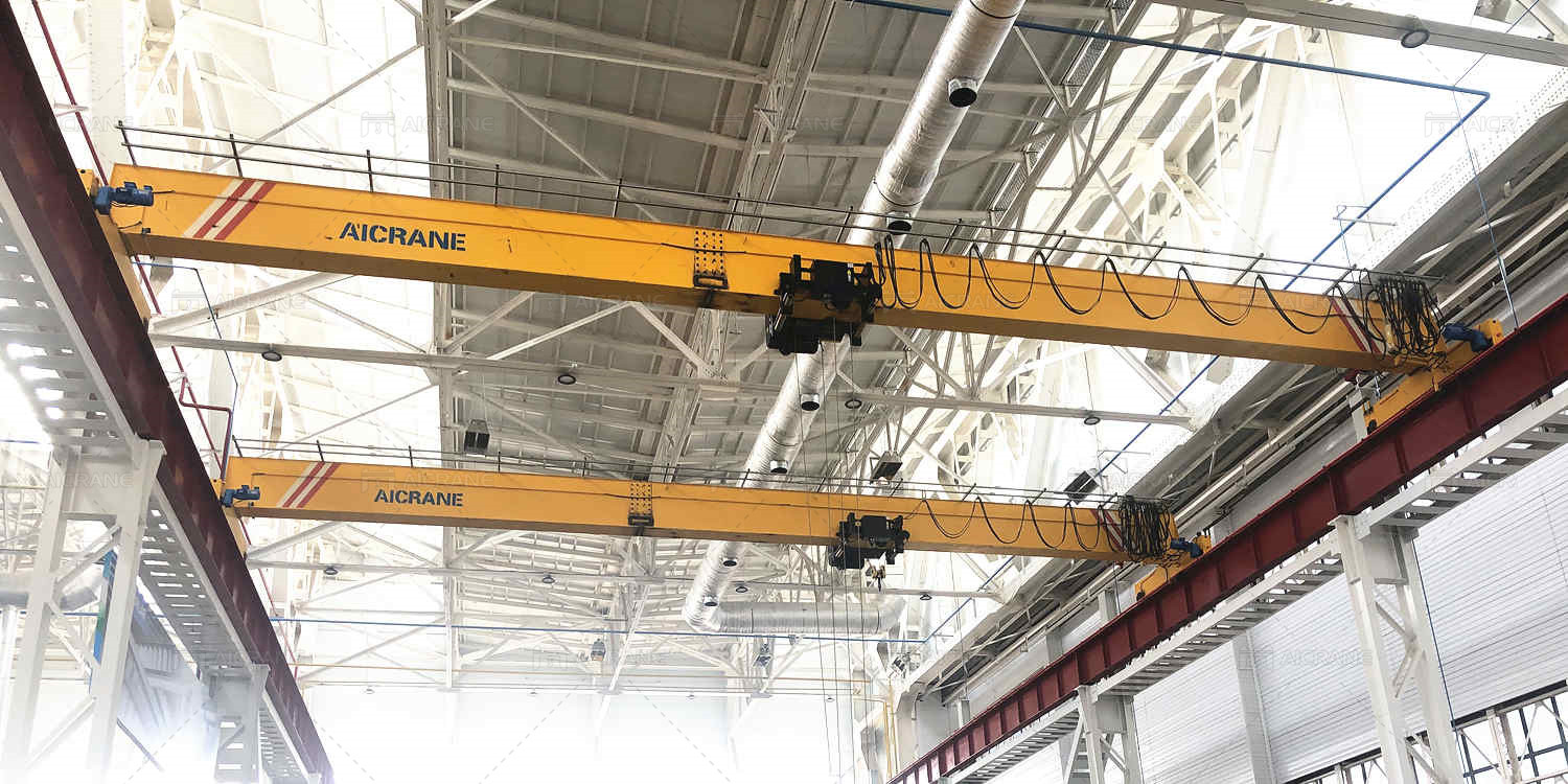 Professional crane operator demonstrating Overhead Bridge Crane Certification techniques on an active construction site - essential knowledge for NCCCO certification exam preparation covering overhead crane safety protocols and operational procedures
