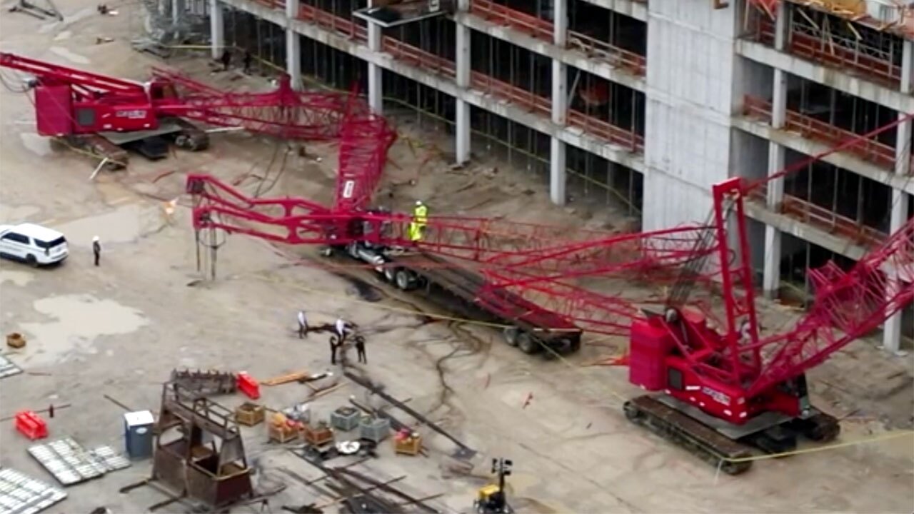 Detailed view of Crane Boom Collapse Causes and Prevention implementation showing proper crane setup and rigging configuration as required by OSHA 29 CFR 1926 regulations and ASME B30.5 standards for certified operators
