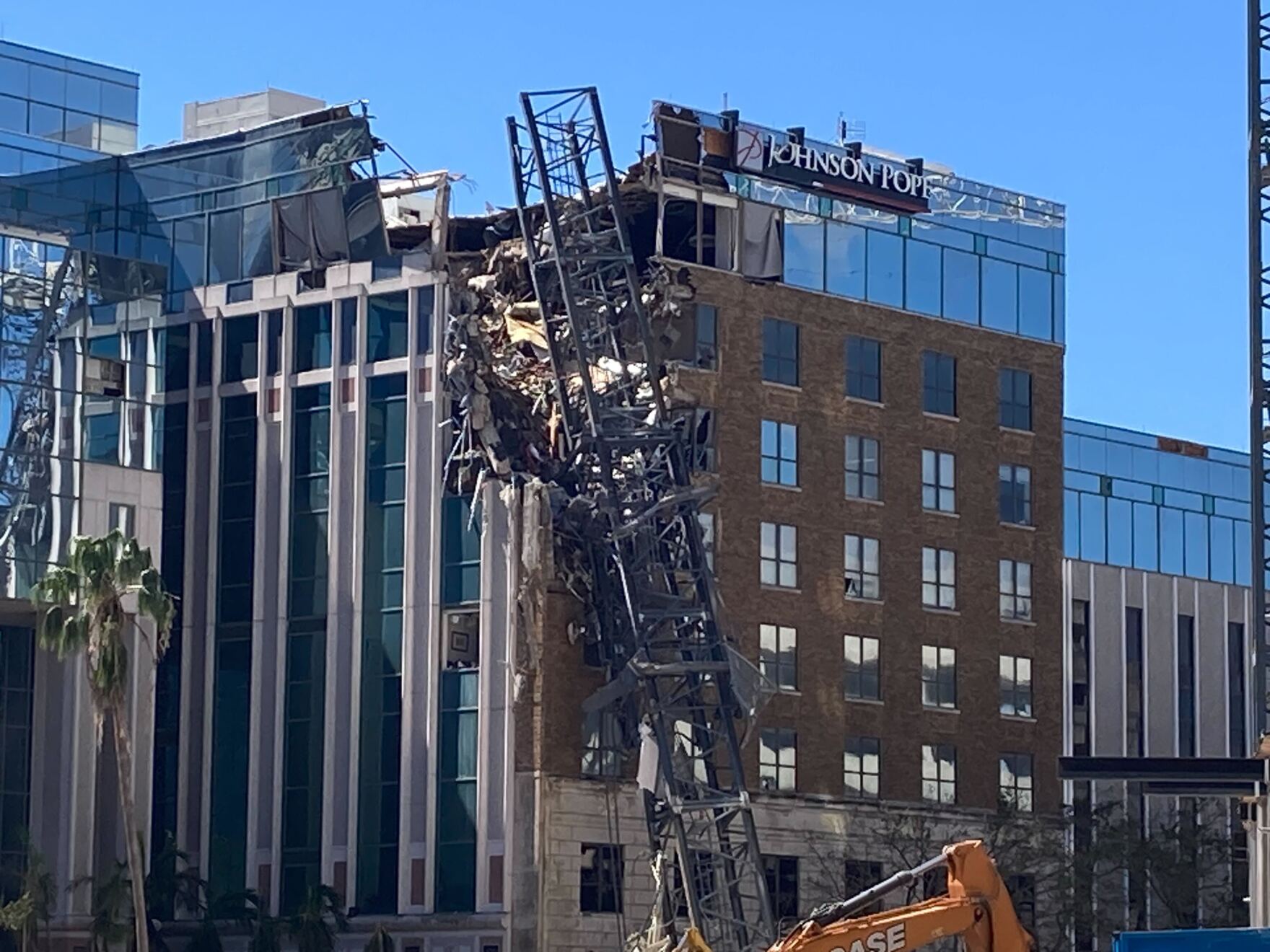 Crane operator performing struck by crane procedures during pre-shift inspection - critical skills tested on NCCCO written and practical exams for LAT and TSS certification