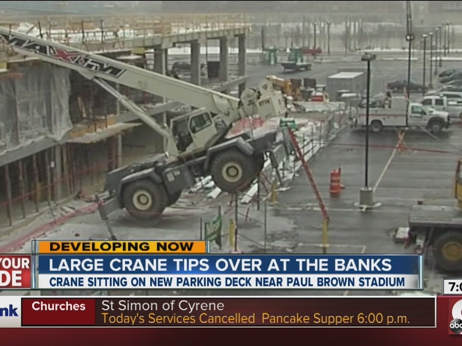 Crane operator performing crane tip over procedures during pre-shift inspection - critical skills tested on NCCCO written and practical exams for LAT and TSS certification