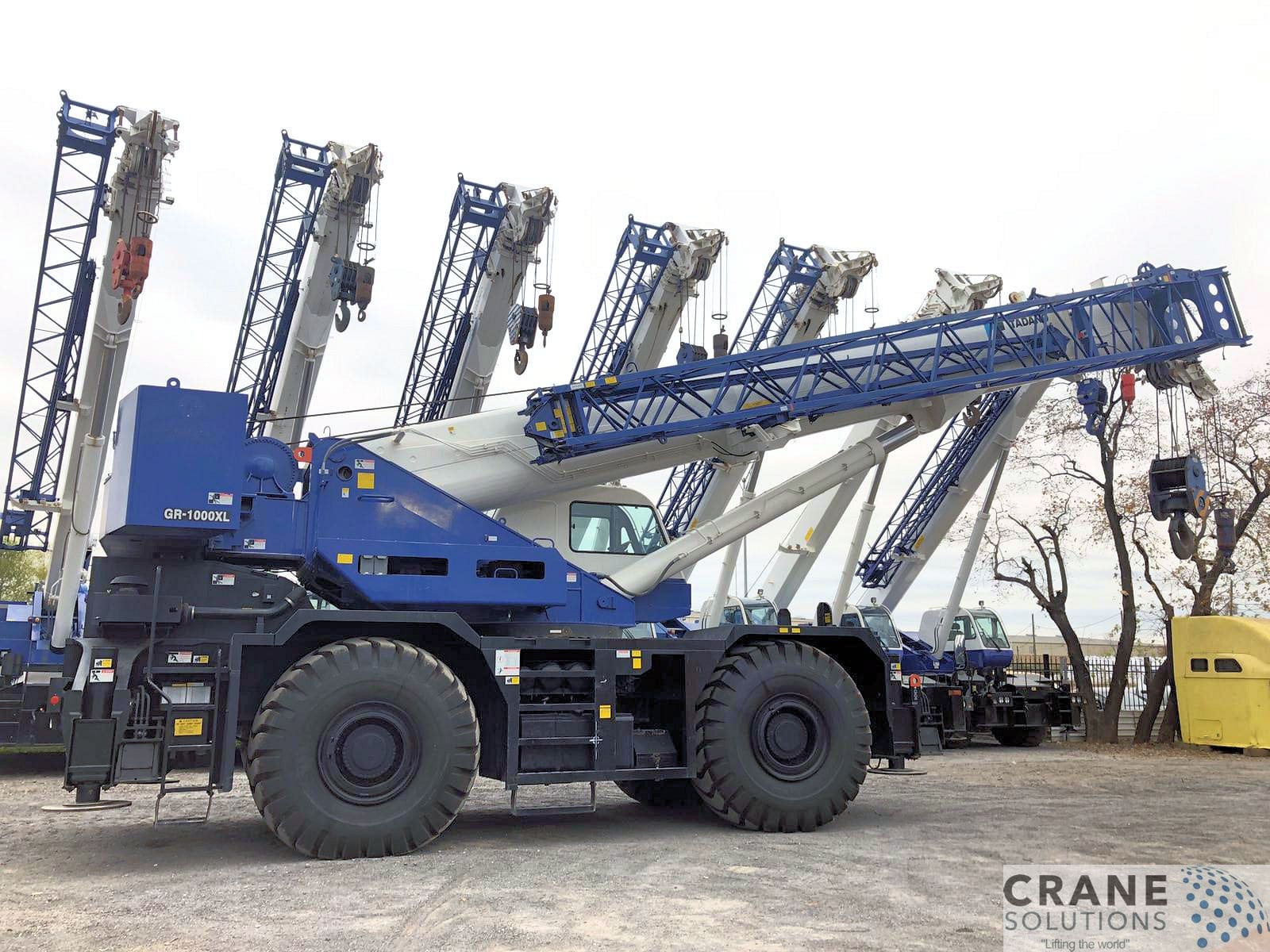 Detailed view of Tadano Crane Models and Smart Features implementation showing proper crane setup and rigging configuration as required by OSHA 29 CFR 1926 regulations and ASME B30.5 standards for certified operators