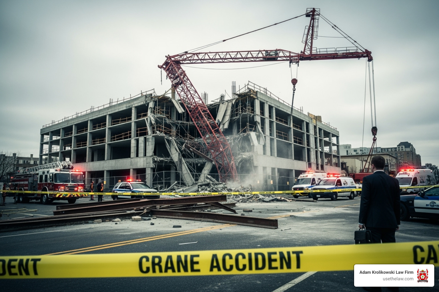 Complete overview of Crane Collapse in Tampa: What Every Operator Must Know featuring certified crane operator executing lift plan with proper hand signals, ground crew coordination, and safety zone establishment per OSHA regulations