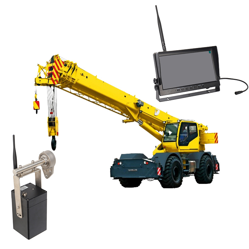 Crane operator performing crane camera system procedures during pre-shift inspection - critical skills tested on NCCCO written and practical exams for LAT and TSS certification