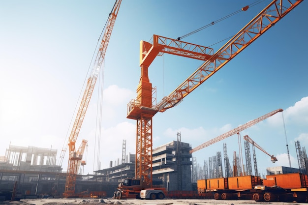 Detailed view of Crane Telematics and Fleet Management Systems implementation showing proper crane setup and rigging configuration as required by OSHA 29 CFR 1926 regulations and ASME B30.5 standards for certified operators